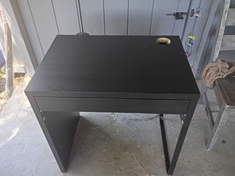 Used modern black office desk