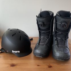 Ski/snowboard boots And Helmet