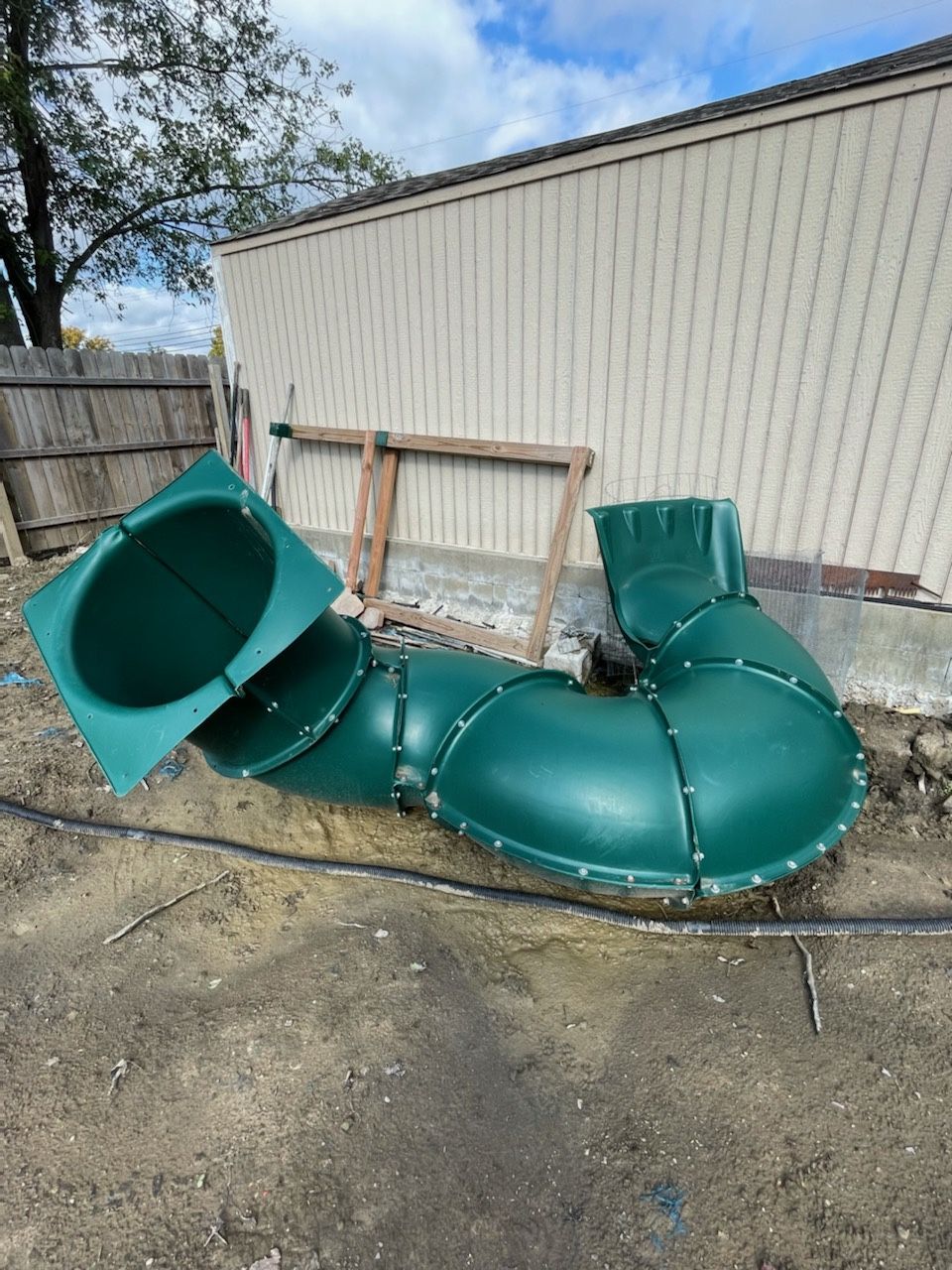 Spiral Tube Play Slide