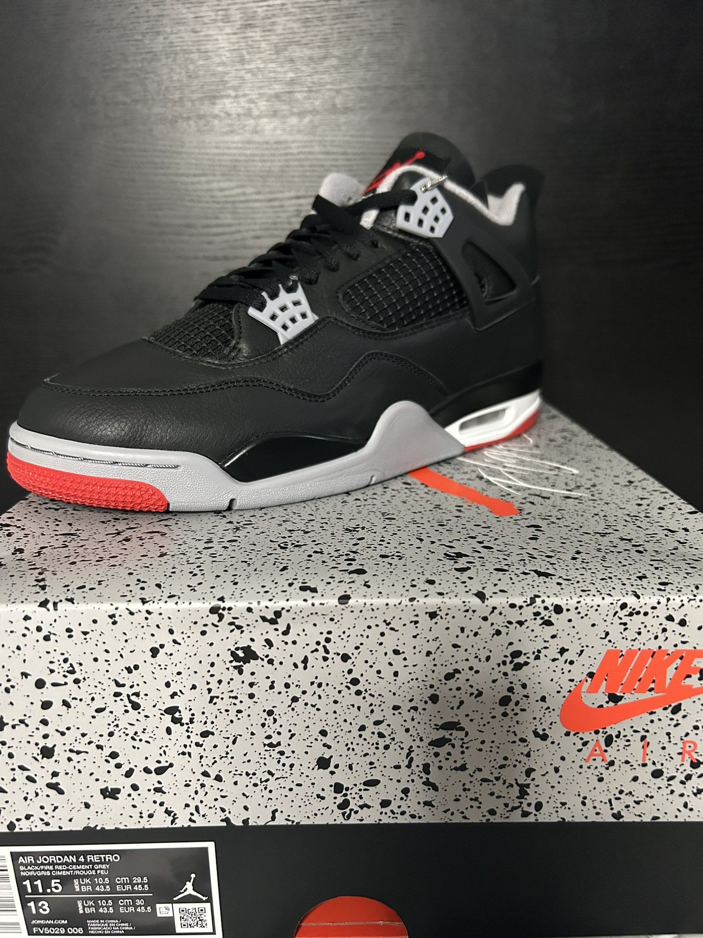 Jordan 4 Bred Reimagined Size 11.5 display picture 2