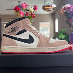 Jordan 1 Mid Crimson tint