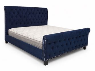 King Bed with Mattress - Clean & Sturdy