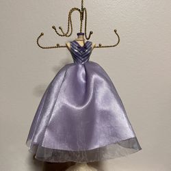 Women Jewelry Holder stand ,purple Dress