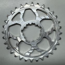 5Dev 7075 Classic Chainring - 3mm Offset - SRAM Direct Mount - 32T - Silver