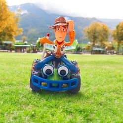 Disney Parks Exclusive Pixar Toy Story Woody Riding RC Pullback Car