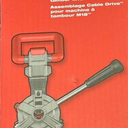 Milwaukee Cable-Drive Assembly for the M18 Cordless Drain Cleaning Drum Machine