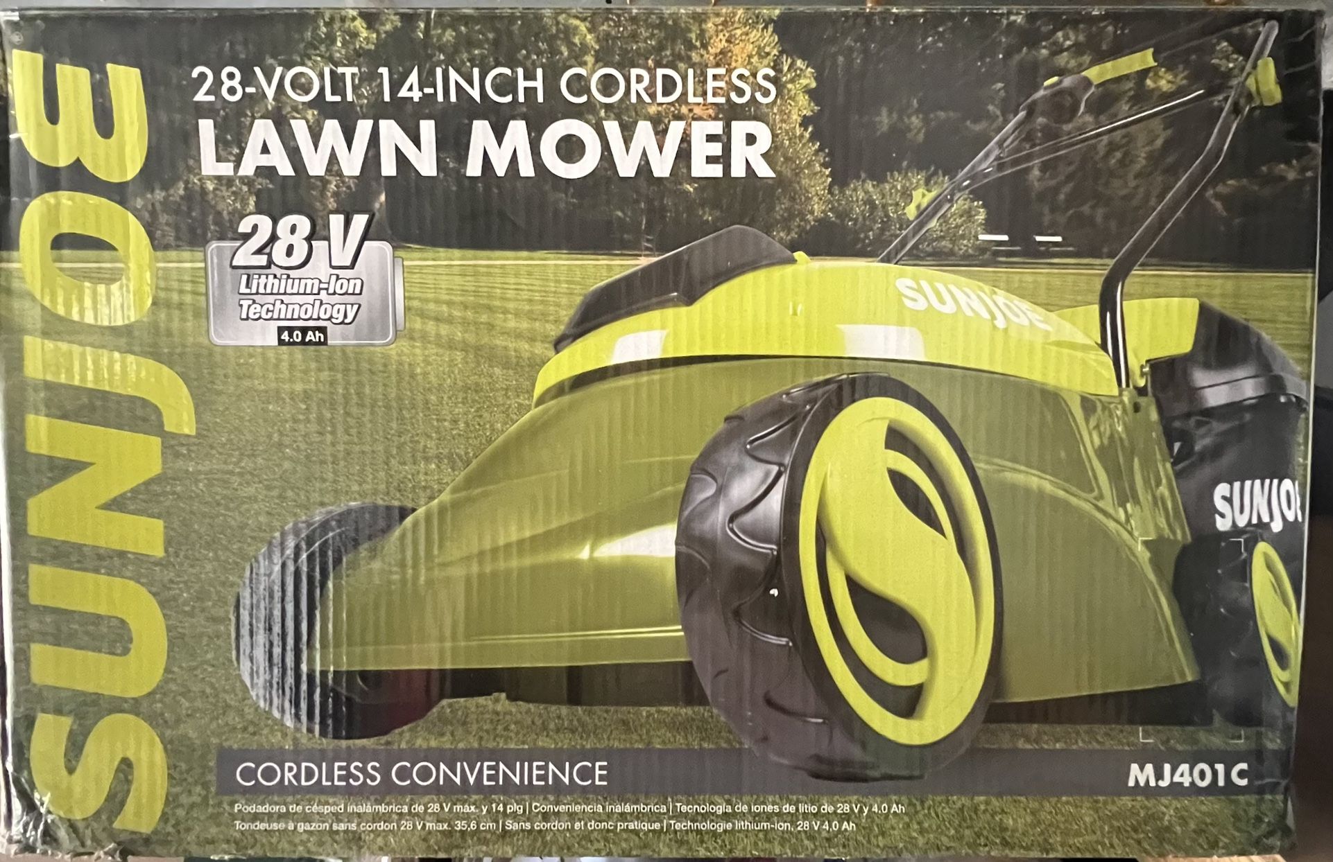 Sun Joe Lawn Mower 28V