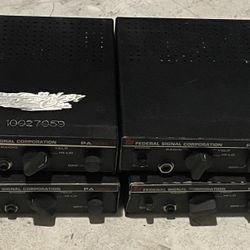 Qty. 4 Federal Signal PA300 Controlers