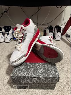 Jordan 3 cardinal size 10