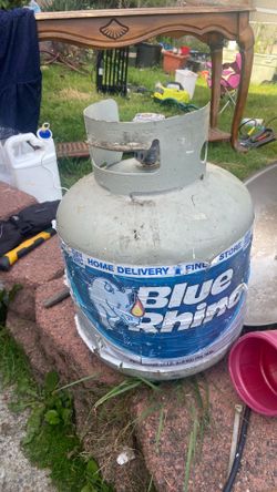 Propane bottle. M T. Pick up   E. Side. Tacoma