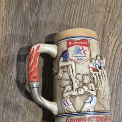 Olympics 1984 Budweiser MUG Stein