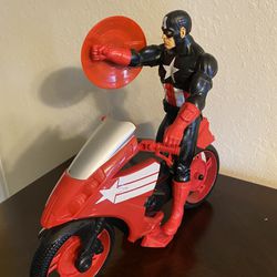 Captain America motorcycle includes figure