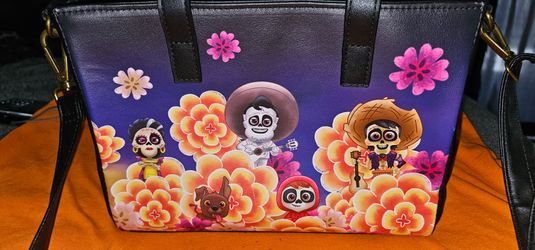 Loungefly Disney Pixar Coco Marigold Chibi Crossbody Tote Bag Purse Handbag