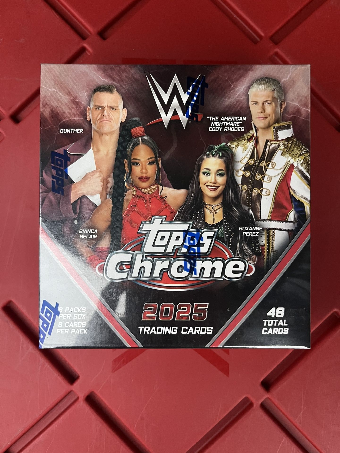 2025 TOPPS CHROME WWE WRESTLING MEGA BOX BRAND NEW SEALED (48 Cards