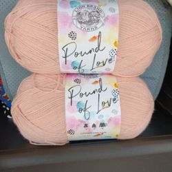 Pound Of Love Pink Salt Yarn Lot 