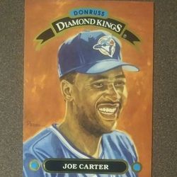 1991 Donruss Diamond Kings Joe Carter #Dk-3 Toronto Blue Jays Baseball Card Vintage Collectible Sports MLB