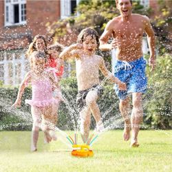 LUPPLE Kids Sprinkler for Yard, Summer Toddler Water Sprinkler Outside Toys for Outdoor Play, Gift for Age 3 4+ Boy Girl Backyard Water Fun Activities
