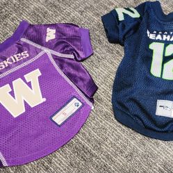 Size Sm Doggie Clothing  Seahawks And  Huskies  Logo 