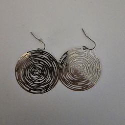 Swirl Medallion Earrings 