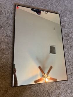🪞🤗 GORGEOUS /Rectangular Wall Mirror with Black Frame/26x38