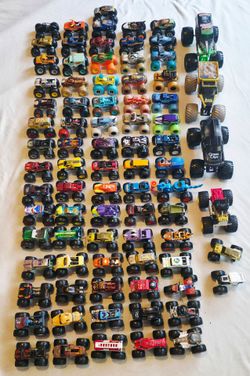 Huge Mega Lot Of 82 Hot Wheels Monster Jam Trucks 1:64 - No Duplicates - Used