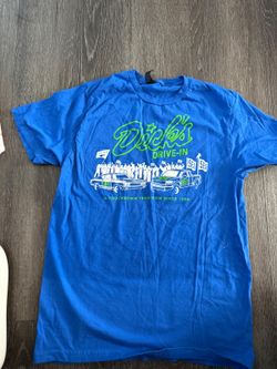 Dick's Drive-In Seattle Seahawks Football Graphic T-Shirt Blue Unisex Small