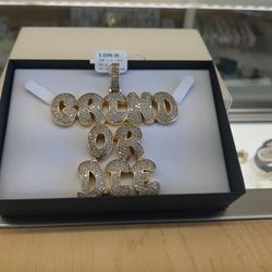 10k Solid Gold Diamond Pendant 84.9 Grams Layaway Available 10% Down If You Are Interested Please Ask For Maribel Thank You 