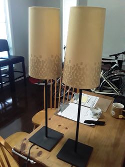 Side table lampshade.