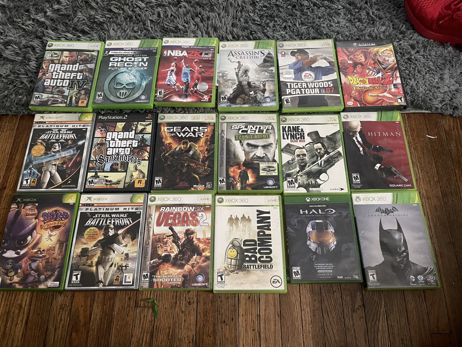 Variety Empty game cases