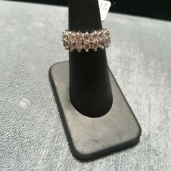Sterling Silver Cz Ring Sz 5