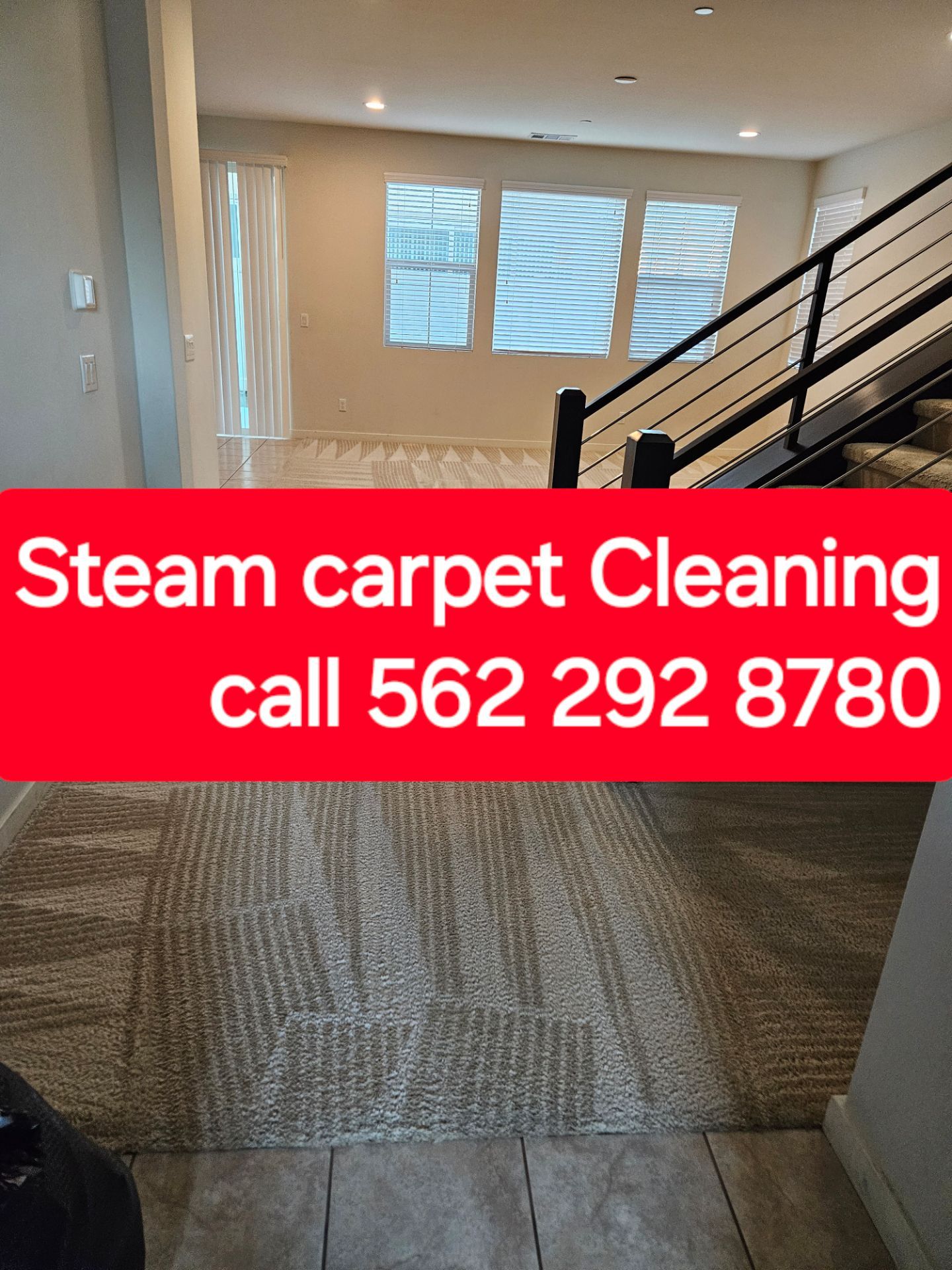 Deep steam carpet cleaning