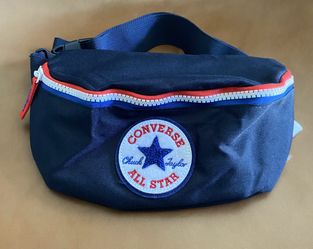 Converse All Star Logo Fanny Pack Waist Bag Navy Blue Red One Size