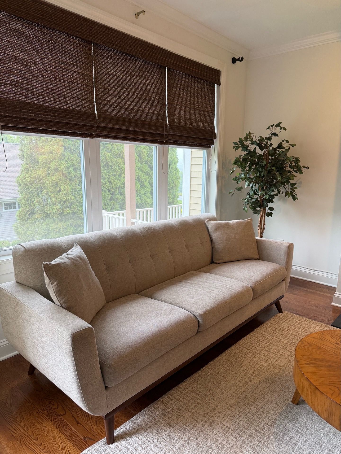Mid century modern sofa and chair
