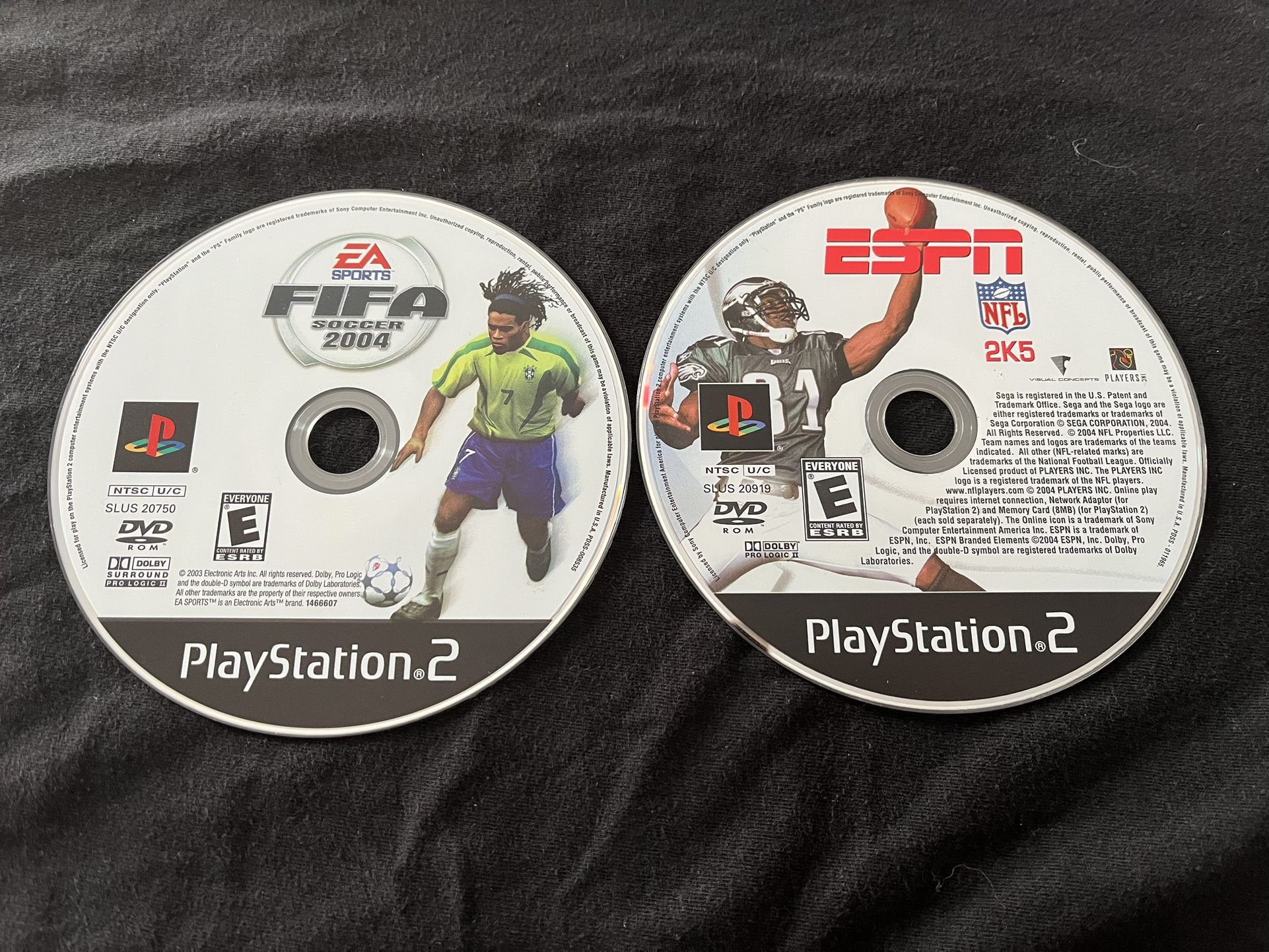 $12 FIFA 2004 & ESPN NFL 2K5 On PS2