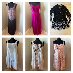 Bundle of size large dresses WAYF, Forever 21