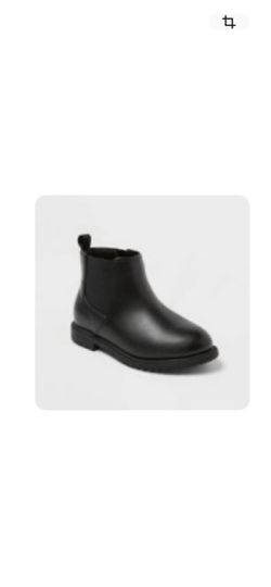 Cat & Jack Kids Black Chelsea Ankle Boots