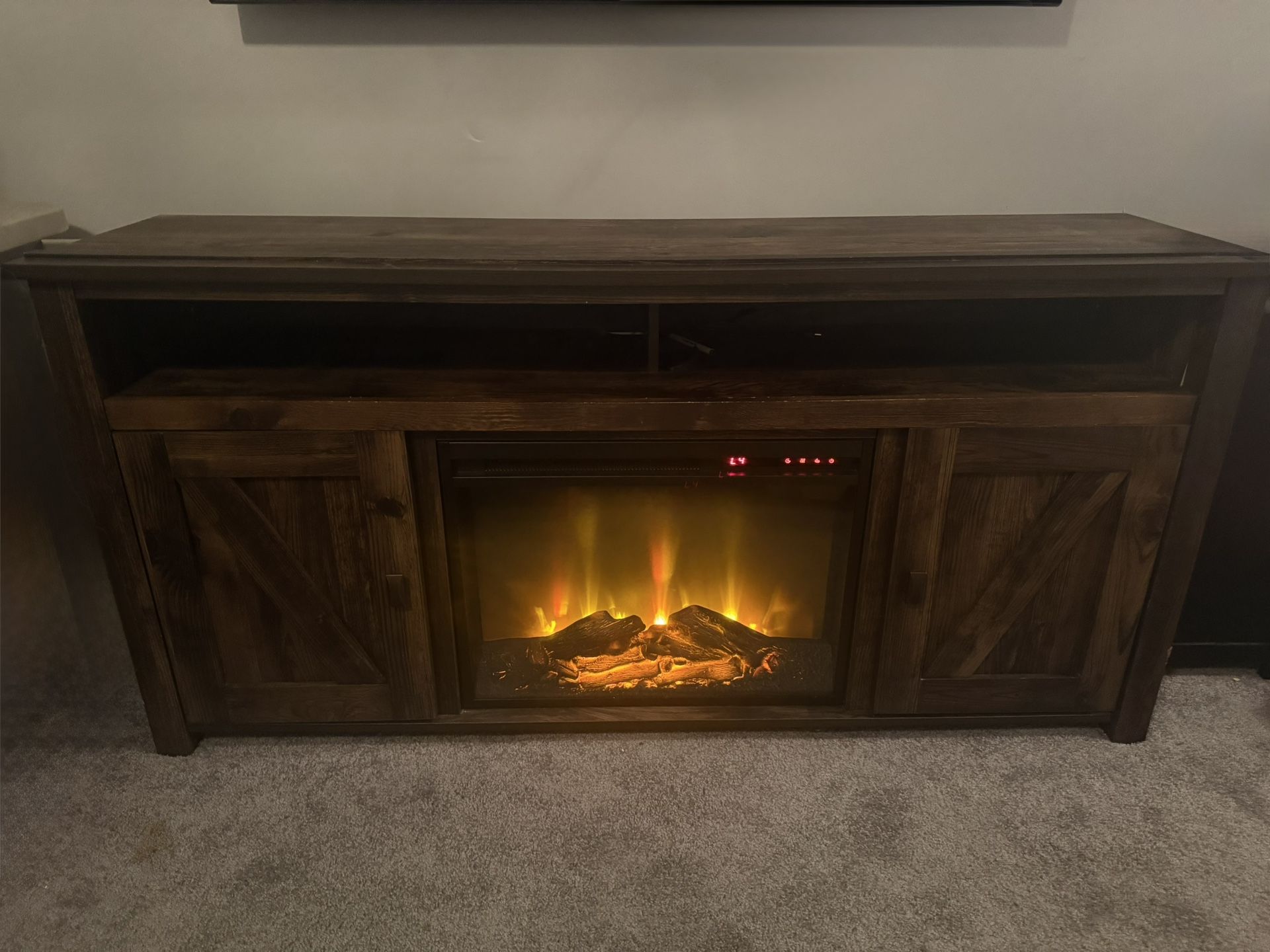 TV Stand With Fireplace