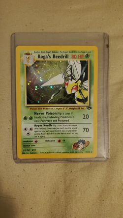 Koga's Beedrill Shiny Card 2000s
