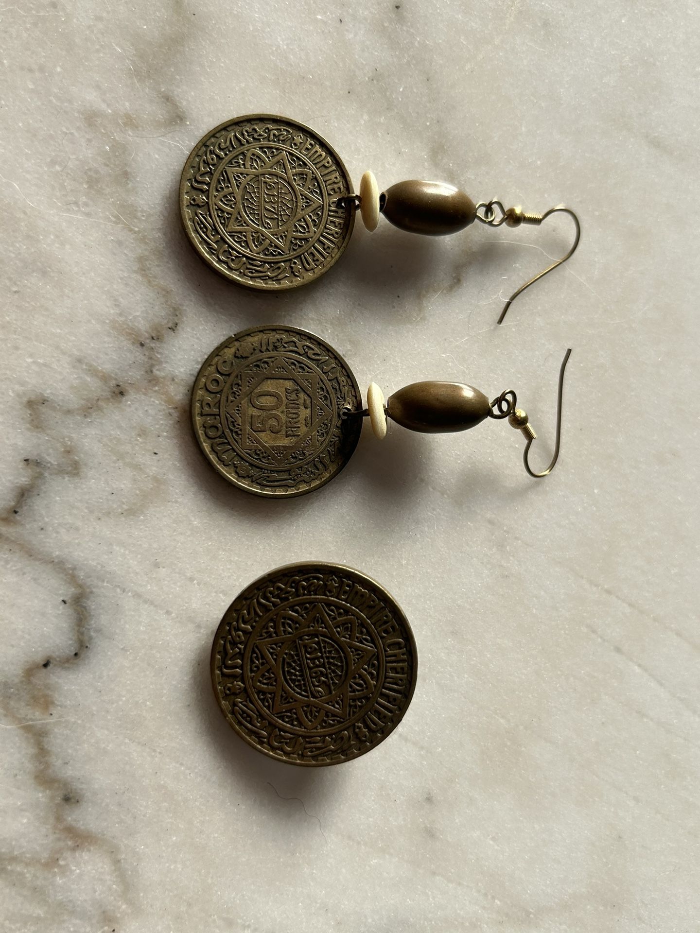 Morocco Coins Earrings And Pendant 
