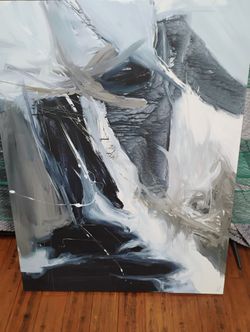 Blue Artwork On Canvas 30x40