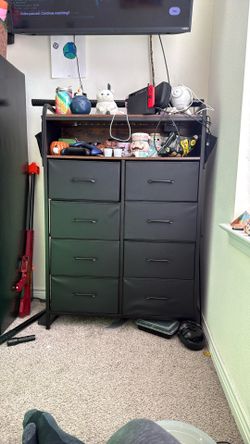 Dresser With Fabric Drawers