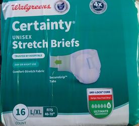 CERTAINTY DISPOSABLE DIAPERS-L / XL