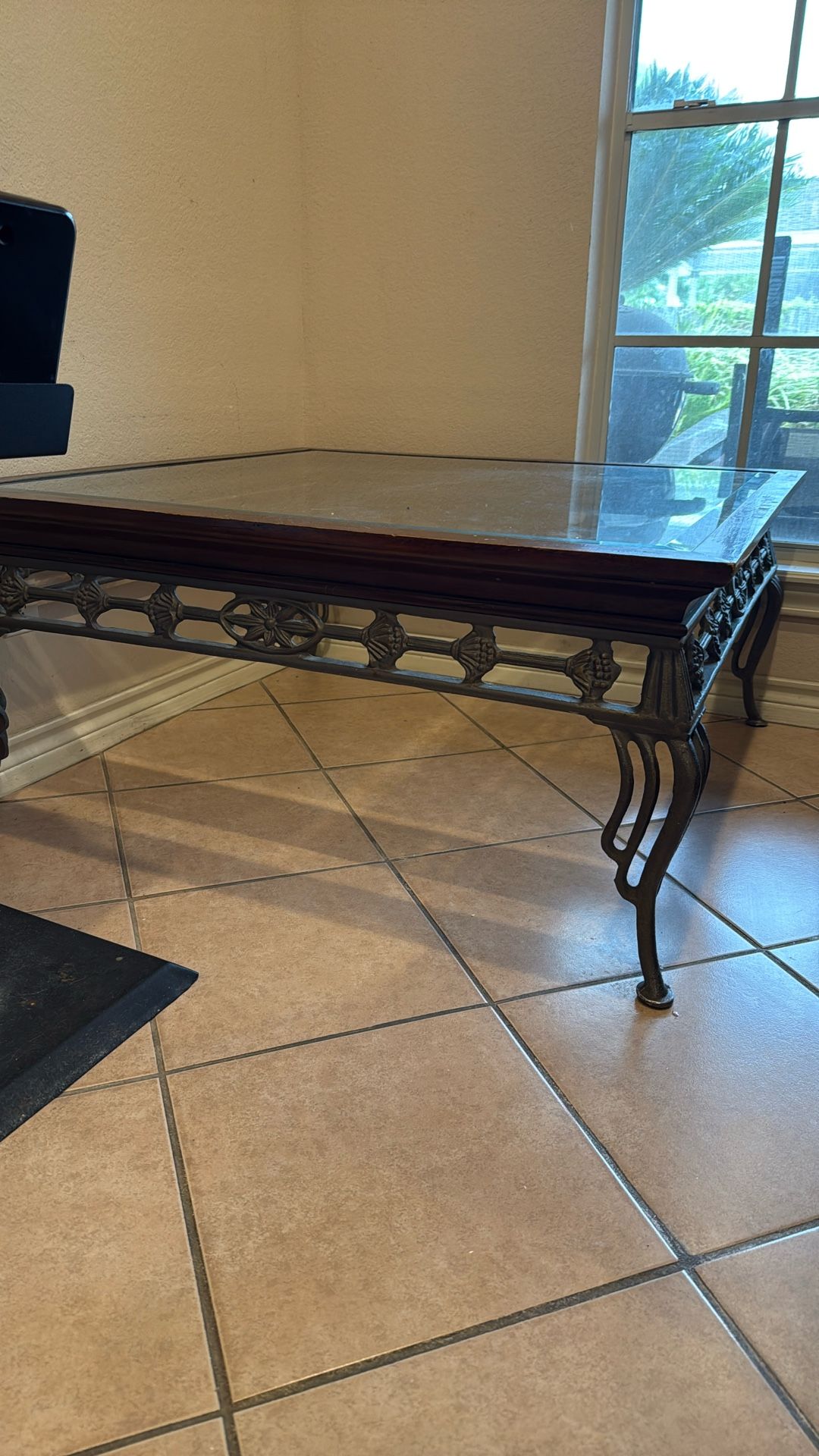 Wrought iron Glass Coffee Table