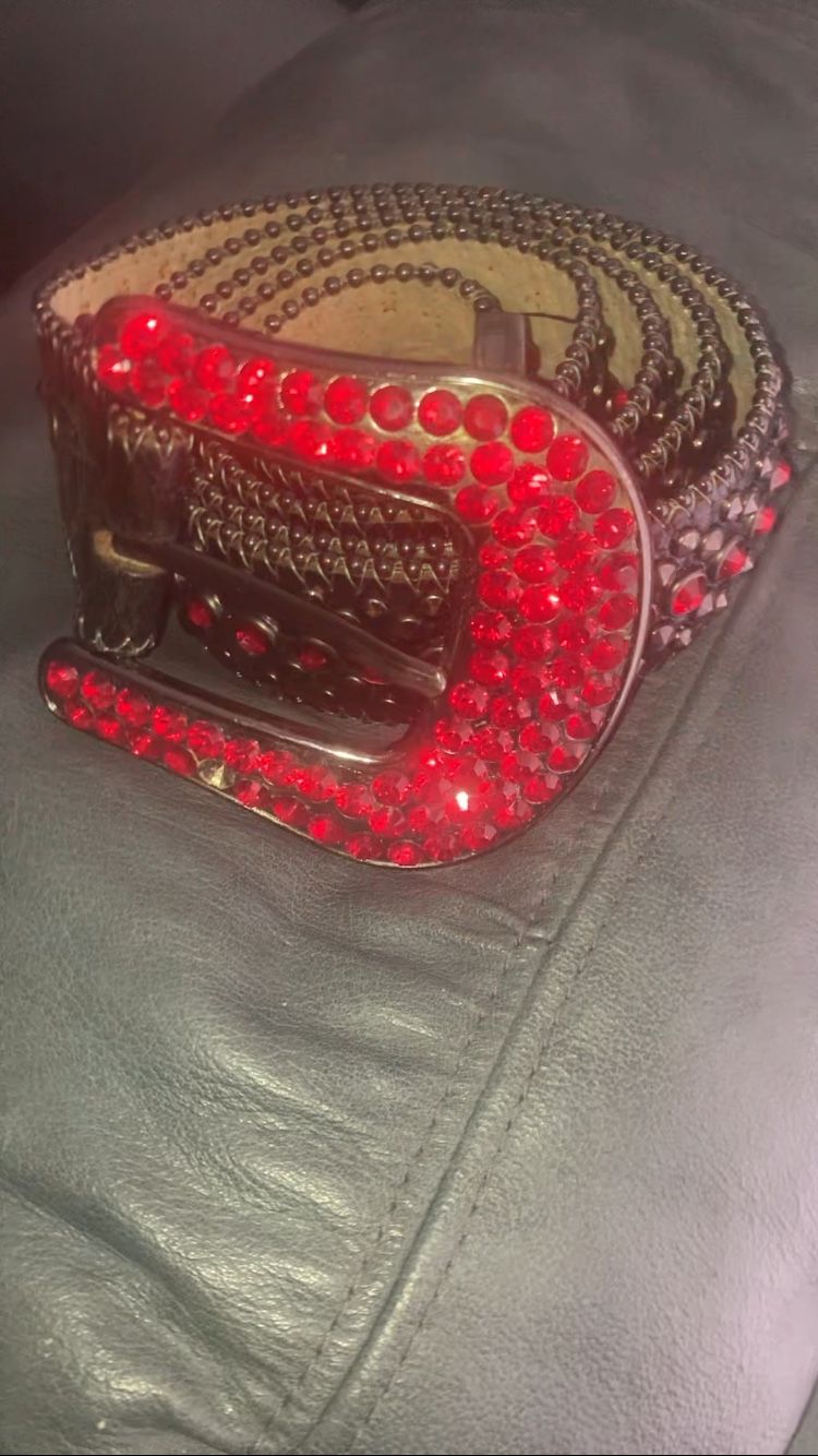 Official Bb Simon Belt Black And Red