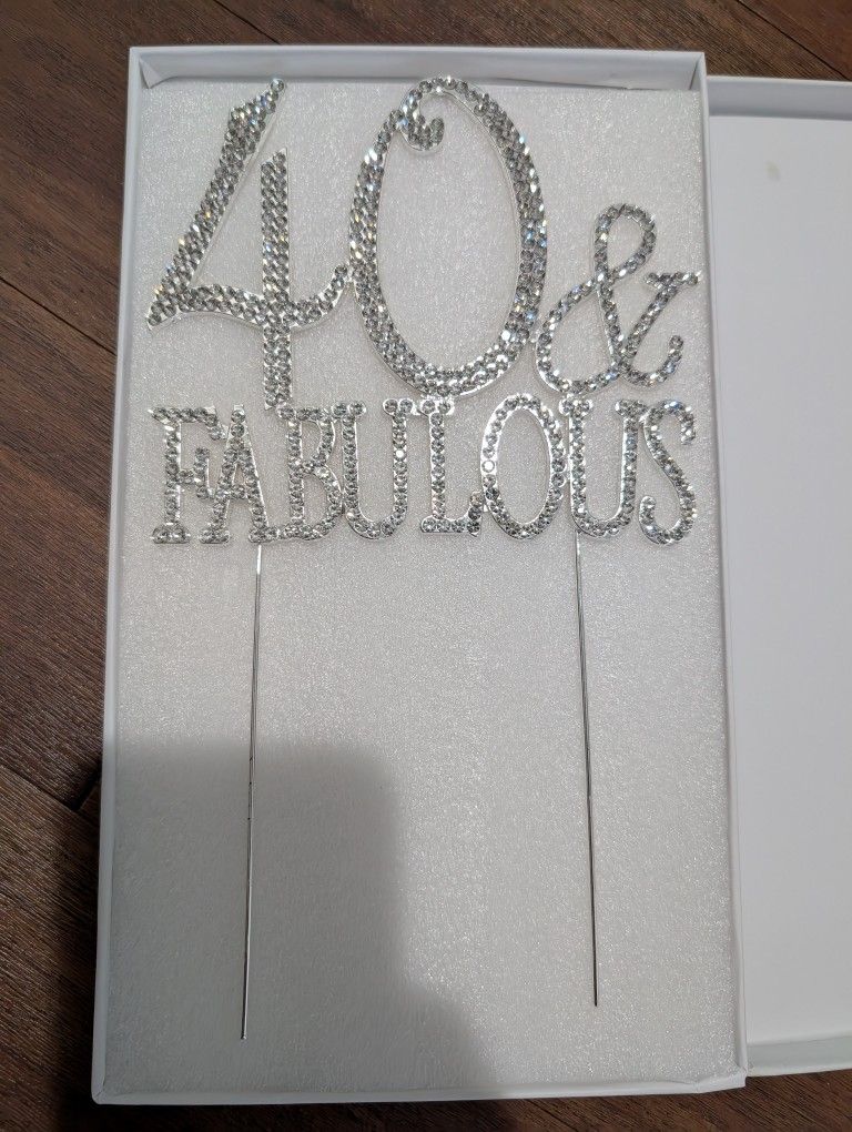 Rhinestone Cake Topper