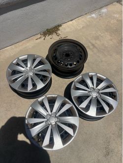 4x16” wheels  Subaru and 3 Impreza 2019 hubcaps