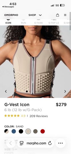 G-Vest Icon 6 lb (12 lb w/G-Pack)