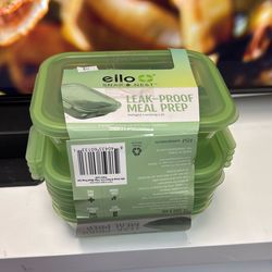 Ello Leak Proof Meal Prep Plastic Container