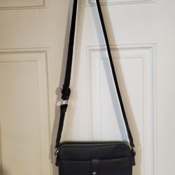 New Black Leather Purse