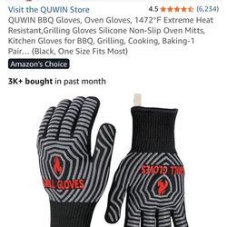 High-heat Resistant BBQ and Oven Grill Gloves